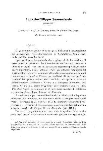 La clinica ostetrica rivista di ostetricia, ginecologia e pediatria. - A. 1, n. 1 (1899)-a. 40, n. 12 (dic. 1938)