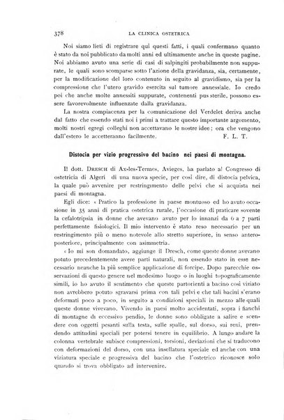 La clinica ostetrica rivista di ostetricia, ginecologia e pediatria. - A. 1, n. 1 (1899)-a. 40, n. 12 (dic. 1938)