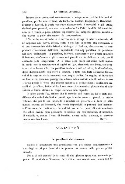 La clinica ostetrica rivista di ostetricia, ginecologia e pediatria. - A. 1, n. 1 (1899)-a. 40, n. 12 (dic. 1938)