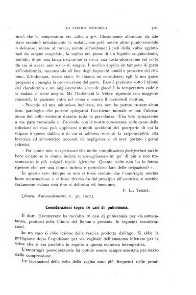 La clinica ostetrica rivista di ostetricia, ginecologia e pediatria. - A. 1, n. 1 (1899)-a. 40, n. 12 (dic. 1938)