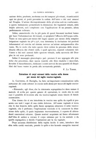 La clinica ostetrica rivista di ostetricia, ginecologia e pediatria. - A. 1, n. 1 (1899)-a. 40, n. 12 (dic. 1938)