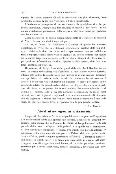 La clinica ostetrica rivista di ostetricia, ginecologia e pediatria. - A. 1, n. 1 (1899)-a. 40, n. 12 (dic. 1938)