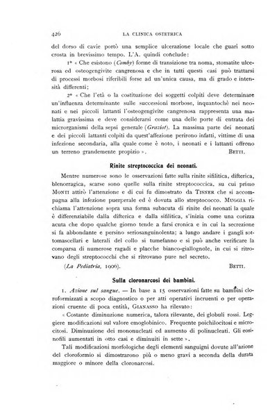 La clinica ostetrica rivista di ostetricia, ginecologia e pediatria. - A. 1, n. 1 (1899)-a. 40, n. 12 (dic. 1938)