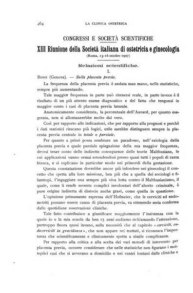 La clinica ostetrica rivista di ostetricia, ginecologia e pediatria. - A. 1, n. 1 (1899)-a. 40, n. 12 (dic. 1938)