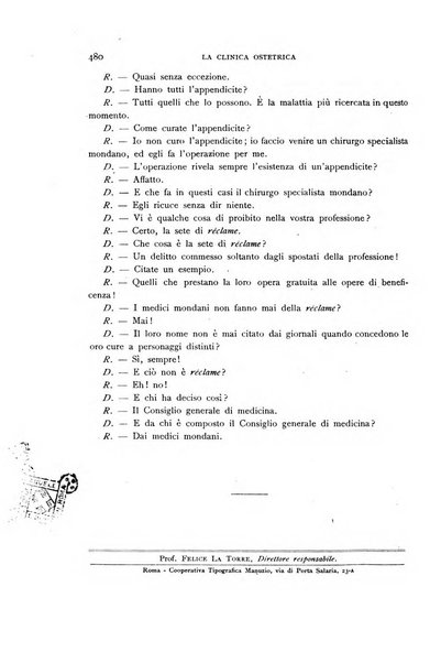 La clinica ostetrica rivista di ostetricia, ginecologia e pediatria. - A. 1, n. 1 (1899)-a. 40, n. 12 (dic. 1938)