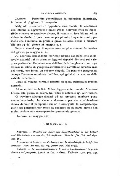 La clinica ostetrica rivista di ostetricia, ginecologia e pediatria. - A. 1, n. 1 (1899)-a. 40, n. 12 (dic. 1938)