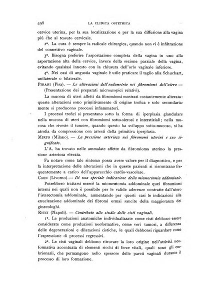 La clinica ostetrica rivista di ostetricia, ginecologia e pediatria. - A. 1, n. 1 (1899)-a. 40, n. 12 (dic. 1938)