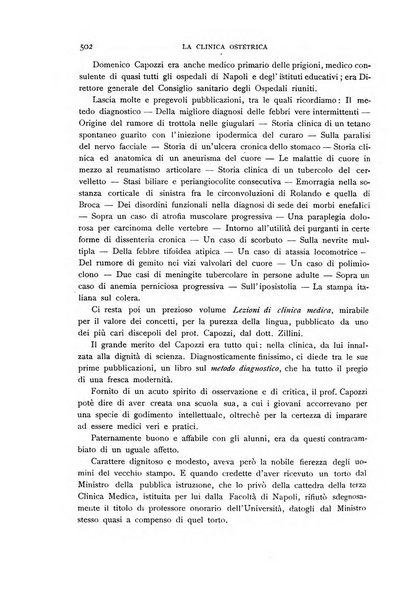 La clinica ostetrica rivista di ostetricia, ginecologia e pediatria. - A. 1, n. 1 (1899)-a. 40, n. 12 (dic. 1938)