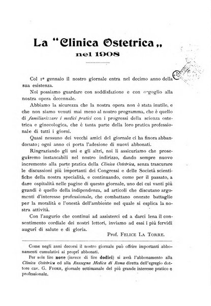 La clinica ostetrica rivista di ostetricia, ginecologia e pediatria. - A. 1, n. 1 (1899)-a. 40, n. 12 (dic. 1938)