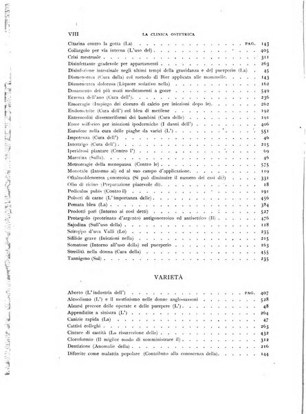 La clinica ostetrica rivista di ostetricia, ginecologia e pediatria. - A. 1, n. 1 (1899)-a. 40, n. 12 (dic. 1938)