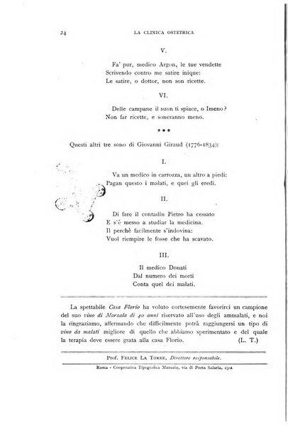 La clinica ostetrica rivista di ostetricia, ginecologia e pediatria. - A. 1, n. 1 (1899)-a. 40, n. 12 (dic. 1938)