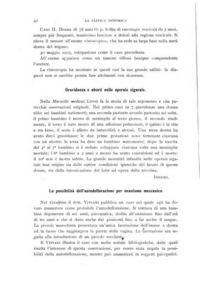 La clinica ostetrica rivista di ostetricia, ginecologia e pediatria. - A. 1, n. 1 (1899)-a. 40, n. 12 (dic. 1938)