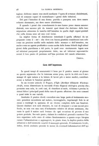 La clinica ostetrica rivista di ostetricia, ginecologia e pediatria. - A. 1, n. 1 (1899)-a. 40, n. 12 (dic. 1938)