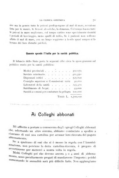 La clinica ostetrica rivista di ostetricia, ginecologia e pediatria. - A. 1, n. 1 (1899)-a. 40, n. 12 (dic. 1938)