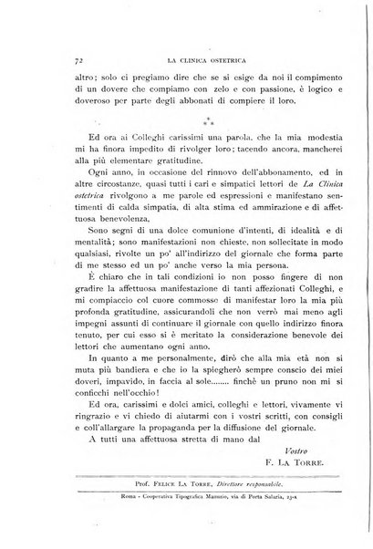 La clinica ostetrica rivista di ostetricia, ginecologia e pediatria. - A. 1, n. 1 (1899)-a. 40, n. 12 (dic. 1938)