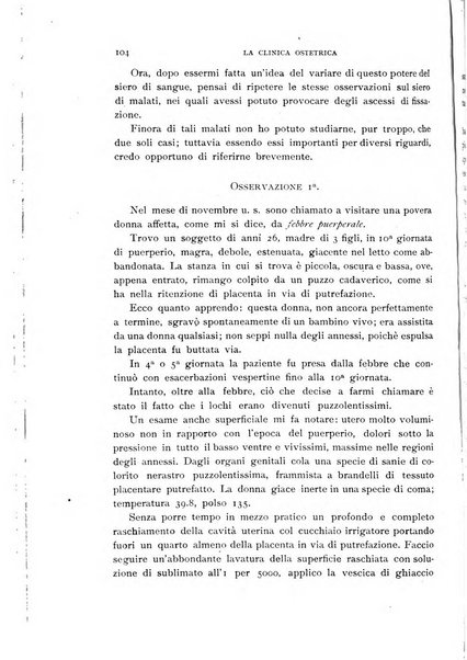 La clinica ostetrica rivista di ostetricia, ginecologia e pediatria. - A. 1, n. 1 (1899)-a. 40, n. 12 (dic. 1938)