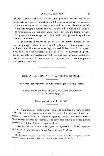 La clinica ostetrica rivista di ostetricia, ginecologia e pediatria. - A. 1, n. 1 (1899)-a. 40, n. 12 (dic. 1938)