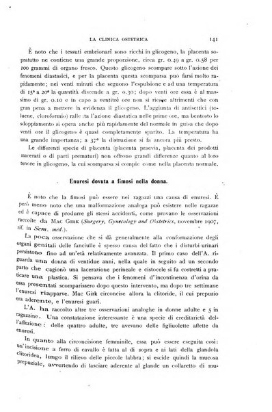 La clinica ostetrica rivista di ostetricia, ginecologia e pediatria. - A. 1, n. 1 (1899)-a. 40, n. 12 (dic. 1938)