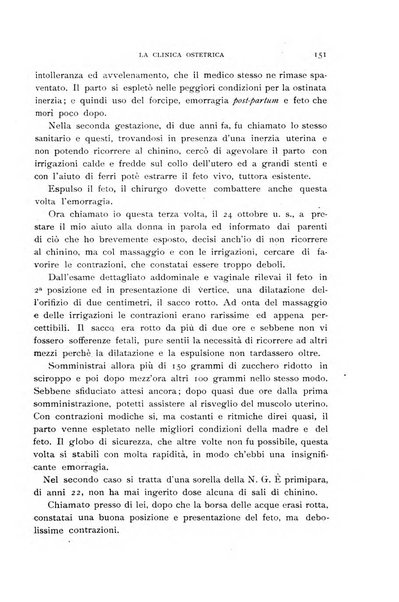 La clinica ostetrica rivista di ostetricia, ginecologia e pediatria. - A. 1, n. 1 (1899)-a. 40, n. 12 (dic. 1938)