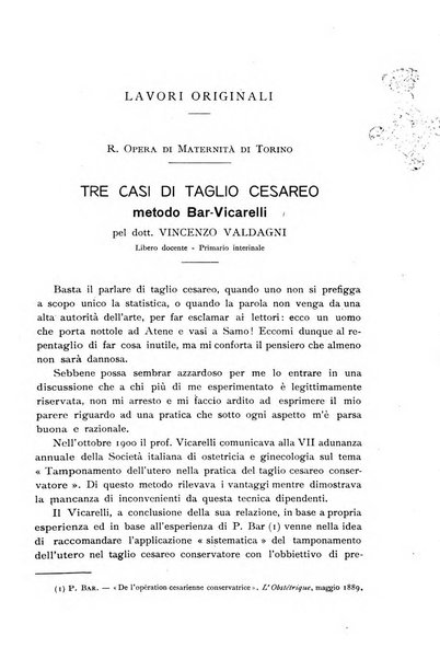 La clinica ostetrica rivista di ostetricia, ginecologia e pediatria. - A. 1, n. 1 (1899)-a. 40, n. 12 (dic. 1938)