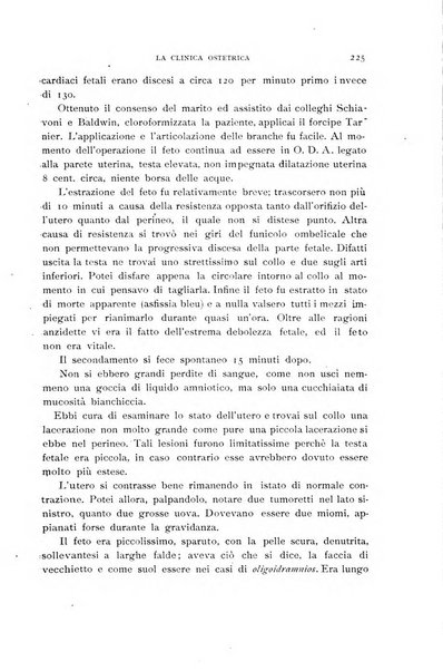 La clinica ostetrica rivista di ostetricia, ginecologia e pediatria. - A. 1, n. 1 (1899)-a. 40, n. 12 (dic. 1938)