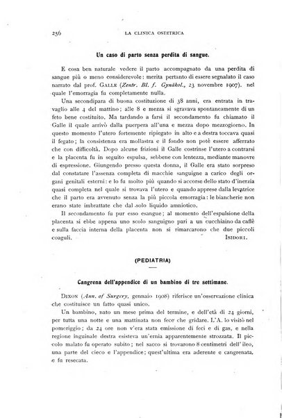 La clinica ostetrica rivista di ostetricia, ginecologia e pediatria. - A. 1, n. 1 (1899)-a. 40, n. 12 (dic. 1938)