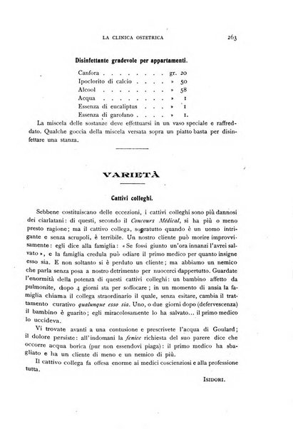 La clinica ostetrica rivista di ostetricia, ginecologia e pediatria. - A. 1, n. 1 (1899)-a. 40, n. 12 (dic. 1938)