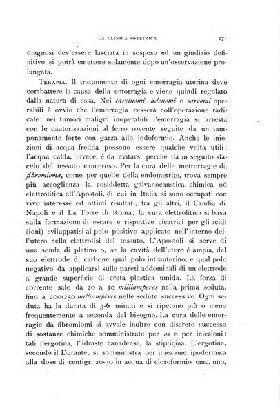 La clinica ostetrica rivista di ostetricia, ginecologia e pediatria. - A. 1, n. 1 (1899)-a. 40, n. 12 (dic. 1938)