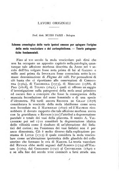 La clinica ostetrica rivista di ostetricia, ginecologia e pediatria. - A. 1, n. 1 (1899)-a. 40, n. 12 (dic. 1938)