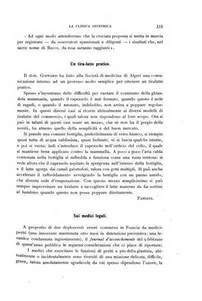 La clinica ostetrica rivista di ostetricia, ginecologia e pediatria. - A. 1, n. 1 (1899)-a. 40, n. 12 (dic. 1938)