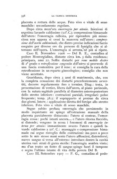 La clinica ostetrica rivista di ostetricia, ginecologia e pediatria. - A. 1, n. 1 (1899)-a. 40, n. 12 (dic. 1938)