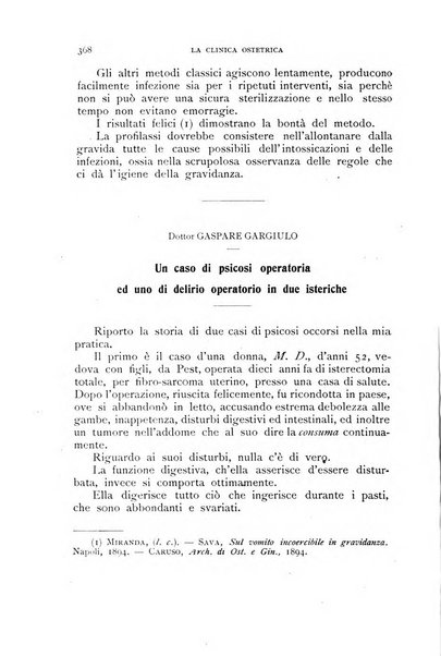 La clinica ostetrica rivista di ostetricia, ginecologia e pediatria. - A. 1, n. 1 (1899)-a. 40, n. 12 (dic. 1938)