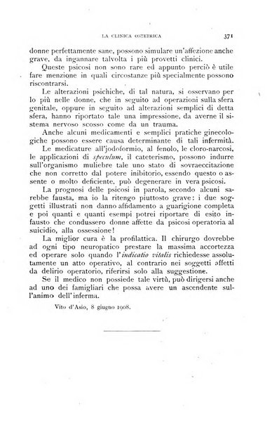 La clinica ostetrica rivista di ostetricia, ginecologia e pediatria. - A. 1, n. 1 (1899)-a. 40, n. 12 (dic. 1938)