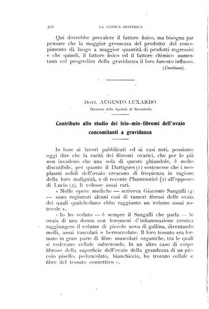 La clinica ostetrica rivista di ostetricia, ginecologia e pediatria. - A. 1, n. 1 (1899)-a. 40, n. 12 (dic. 1938)