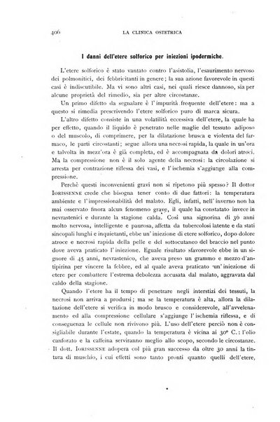 La clinica ostetrica rivista di ostetricia, ginecologia e pediatria. - A. 1, n. 1 (1899)-a. 40, n. 12 (dic. 1938)