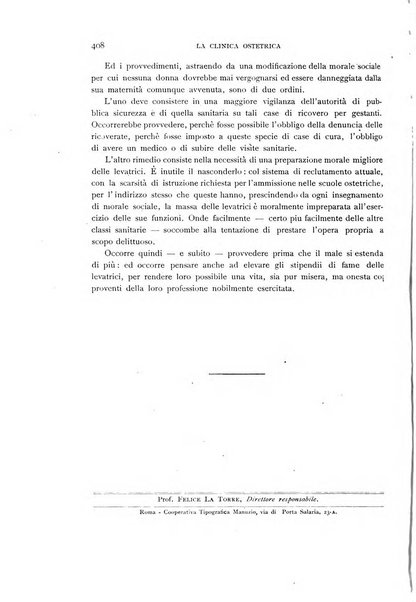 La clinica ostetrica rivista di ostetricia, ginecologia e pediatria. - A. 1, n. 1 (1899)-a. 40, n. 12 (dic. 1938)