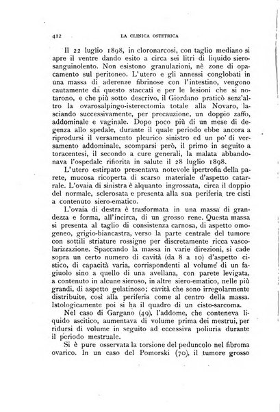 La clinica ostetrica rivista di ostetricia, ginecologia e pediatria. - A. 1, n. 1 (1899)-a. 40, n. 12 (dic. 1938)