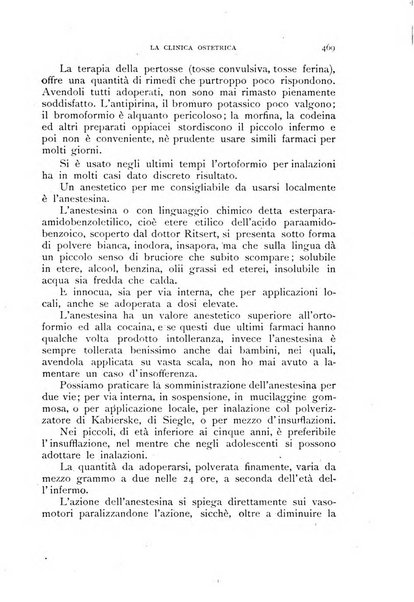 La clinica ostetrica rivista di ostetricia, ginecologia e pediatria. - A. 1, n. 1 (1899)-a. 40, n. 12 (dic. 1938)