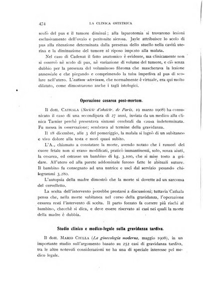 La clinica ostetrica rivista di ostetricia, ginecologia e pediatria. - A. 1, n. 1 (1899)-a. 40, n. 12 (dic. 1938)