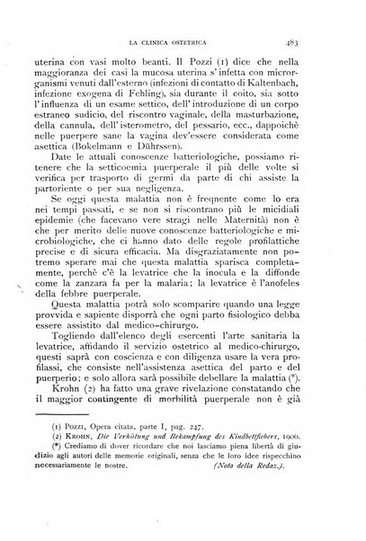 La clinica ostetrica rivista di ostetricia, ginecologia e pediatria. - A. 1, n. 1 (1899)-a. 40, n. 12 (dic. 1938)