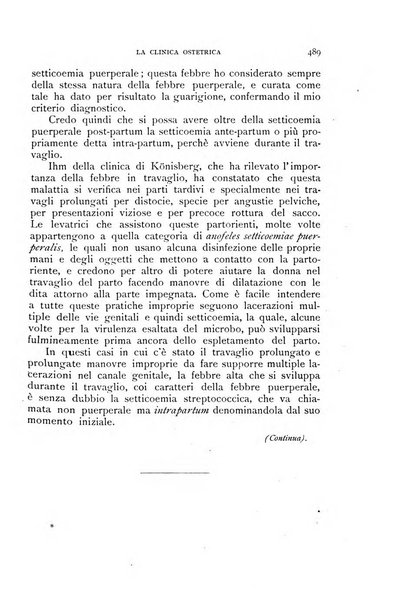 La clinica ostetrica rivista di ostetricia, ginecologia e pediatria. - A. 1, n. 1 (1899)-a. 40, n. 12 (dic. 1938)