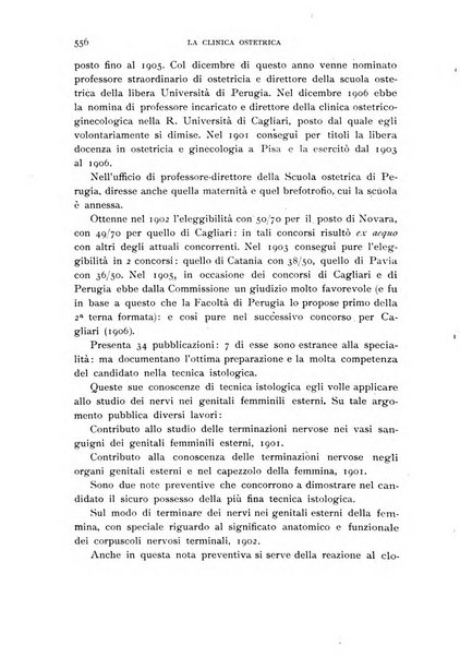 La clinica ostetrica rivista di ostetricia, ginecologia e pediatria. - A. 1, n. 1 (1899)-a. 40, n. 12 (dic. 1938)