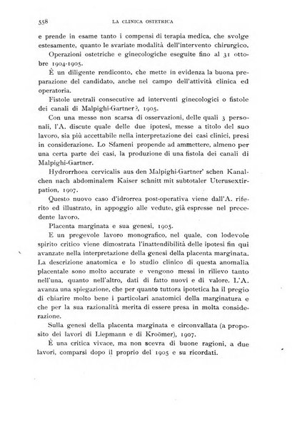 La clinica ostetrica rivista di ostetricia, ginecologia e pediatria. - A. 1, n. 1 (1899)-a. 40, n. 12 (dic. 1938)