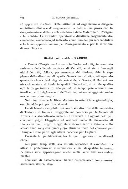 La clinica ostetrica rivista di ostetricia, ginecologia e pediatria. - A. 1, n. 1 (1899)-a. 40, n. 12 (dic. 1938)