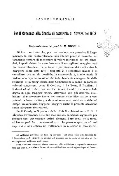 La clinica ostetrica rivista di ostetricia, ginecologia e pediatria. - A. 1, n. 1 (1899)-a. 40, n. 12 (dic. 1938)