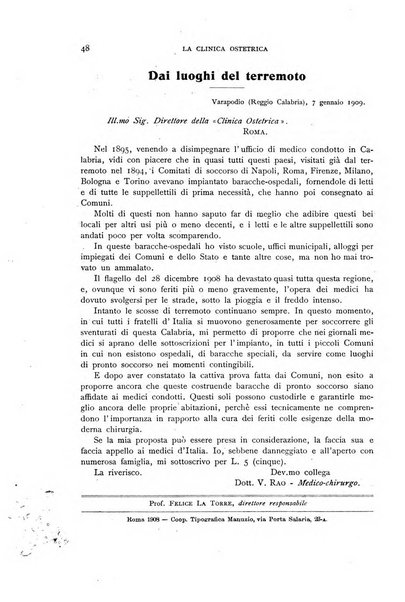 La clinica ostetrica rivista di ostetricia, ginecologia e pediatria. - A. 1, n. 1 (1899)-a. 40, n. 12 (dic. 1938)