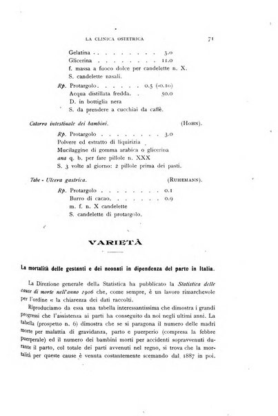 La clinica ostetrica rivista di ostetricia, ginecologia e pediatria. - A. 1, n. 1 (1899)-a. 40, n. 12 (dic. 1938)