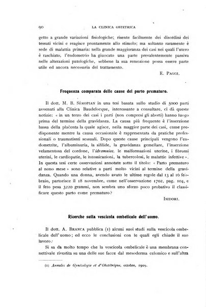 La clinica ostetrica rivista di ostetricia, ginecologia e pediatria. - A. 1, n. 1 (1899)-a. 40, n. 12 (dic. 1938)