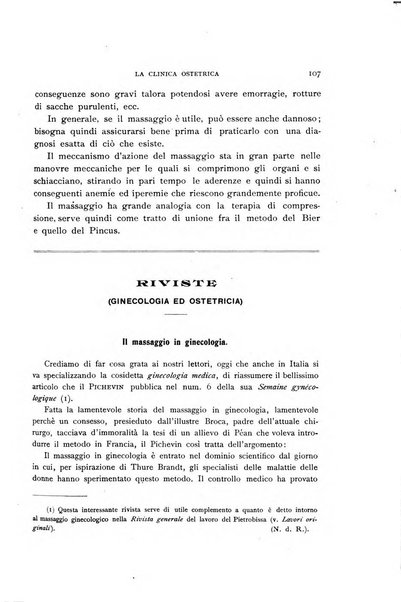 La clinica ostetrica rivista di ostetricia, ginecologia e pediatria. - A. 1, n. 1 (1899)-a. 40, n. 12 (dic. 1938)