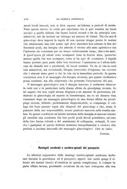 La clinica ostetrica rivista di ostetricia, ginecologia e pediatria. - A. 1, n. 1 (1899)-a. 40, n. 12 (dic. 1938)